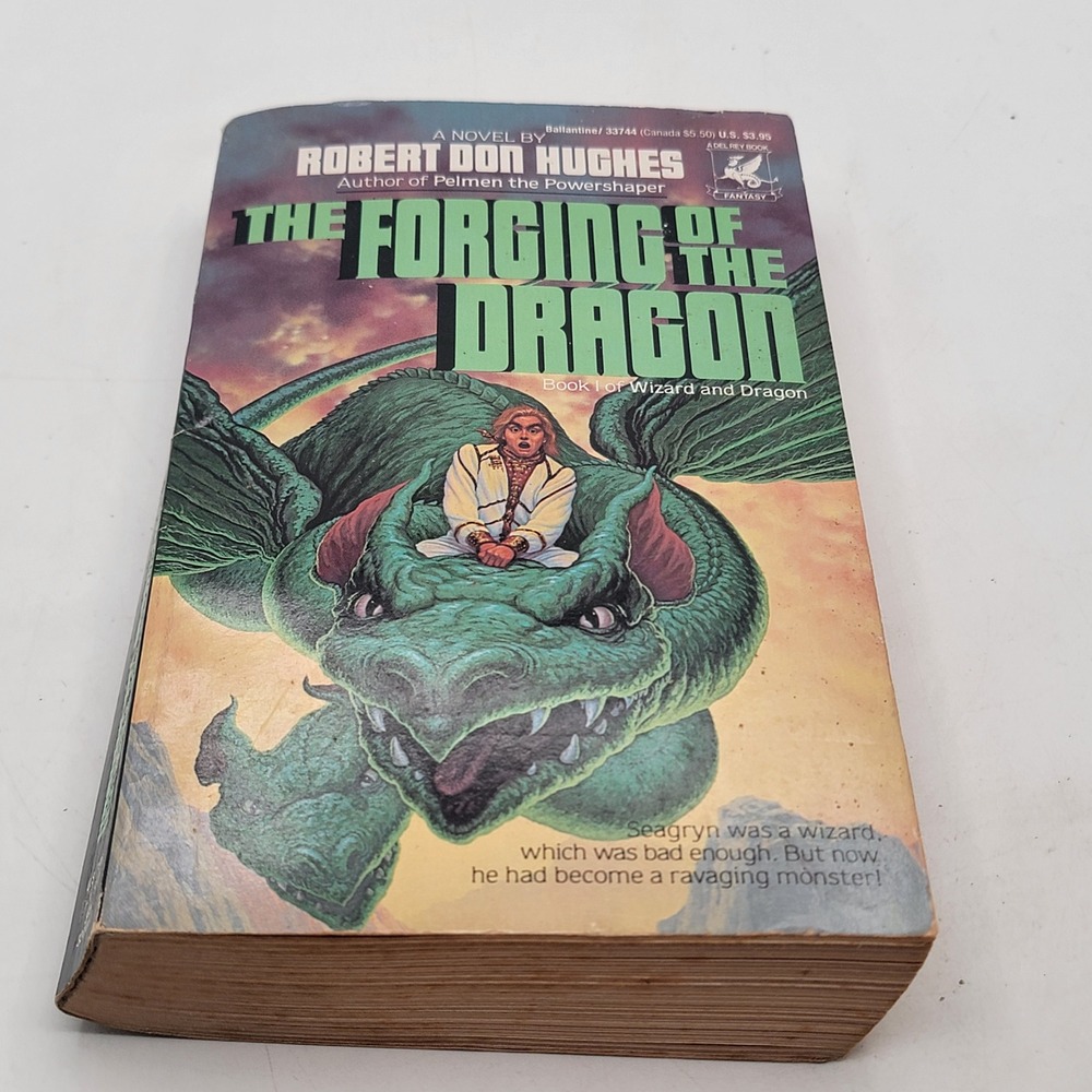Robert Don Hughes The Forging of the Dragon Paperback 1st Ed 1989 Fantasy Good